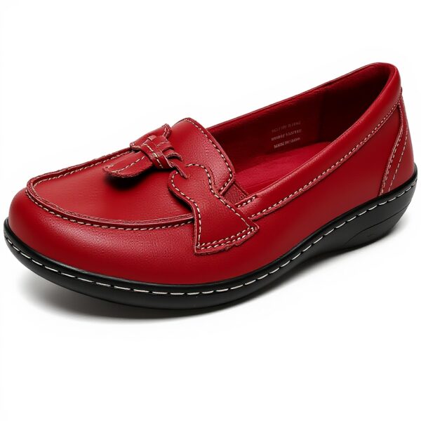 Artisure Womens Leather Penny Loafers Tassel Slip On Flats