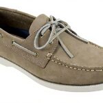 Rugged Shark Mens Boat Shoe Leather Odor Control Size 10.5