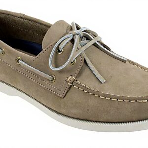 Rugged Shark Mens Boat Shoe Leather Odor Control Size 10.5