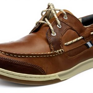 Sebago Mens Boat Shoes Triton Three-Eye Leather Lace-Up