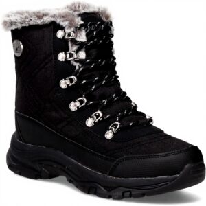 Skechers Womens Cold Weather Boots Waterproof Memory Foam