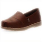Skechers Womens Bobs Chill Lugs Loafer Memory Foam Brown