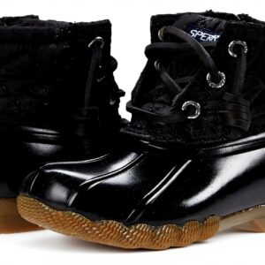 Sperry Kids Black Boots Water Resistant Side Zipper