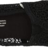 TOMS Alpargata Womens Slip On Loafer Black Moroccan Crochet-4