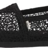 TOMS Alpargata Womens Slip On Loafer Black Moroccan Crochet-7