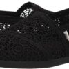 TOMS Alpargata Womens Slip On Loafer Black Moroccan Crochet-6