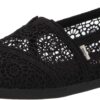 TOMS Alpargata Womens Slip On Loafer Black Moroccan Crochet-0