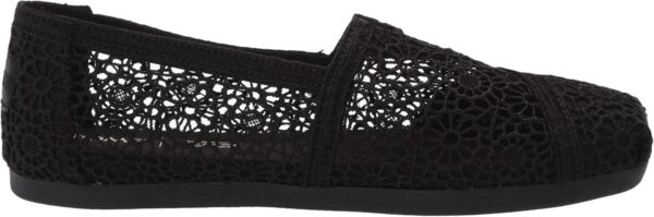 TOMS Alpargata Womens Slip On Loafer Black Moroccan Crochet-5