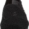 TOMS Alpargata Womens Slip On Loafer Black Moroccan Crochet-1