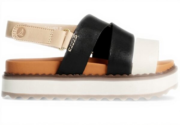 Sperry Womens Flatform Sandal Leather Multi Cami