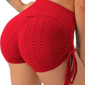 Pavo Womens Yoga Shorts High Waist Tummy Control Stretch-0