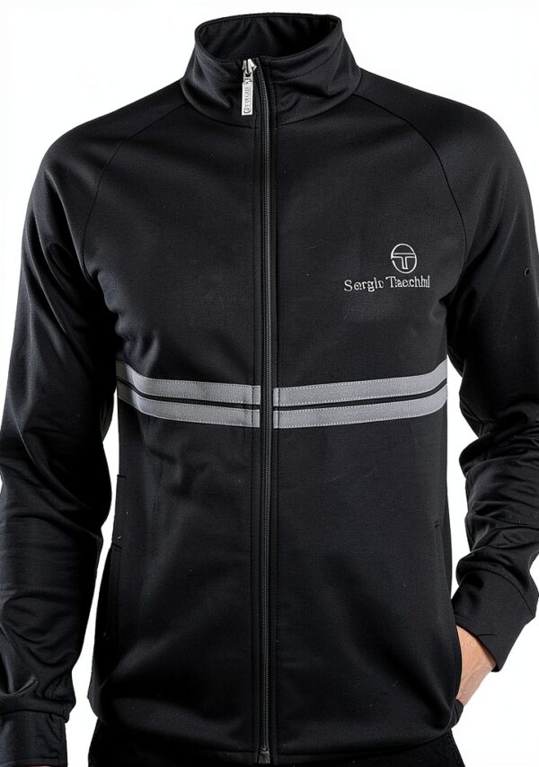 Sergio Tacchini Dallas Track Jacket Mens Black Quiet Shade-3