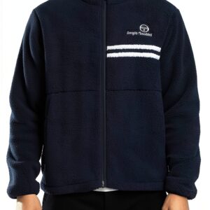 Supermac Borg Fleece Jacket Mens Maritime Blue White Medium-0