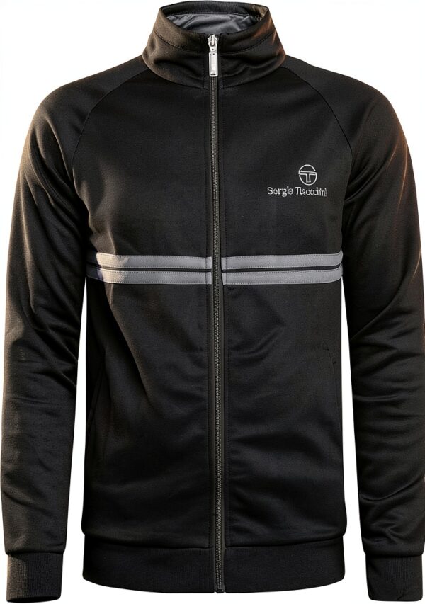 Sergio Tacchini Dallas Track Jacket Mens Black Quiet Shade-5