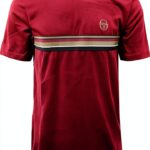 Sergio Tacchini Velour T-Shirt Men Medium Rhubarb Gold-0