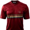 Sergio Tacchini Velour T-Shirt Men Medium Rhubarb Gold-1