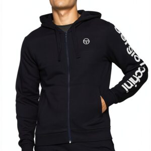 Sergio Tacchini Mens Hooded Jacket Navy White Small-0