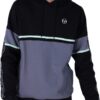 Sergio Tacchini Mens Sweatshirt Hoody Black Quiet Shade-0