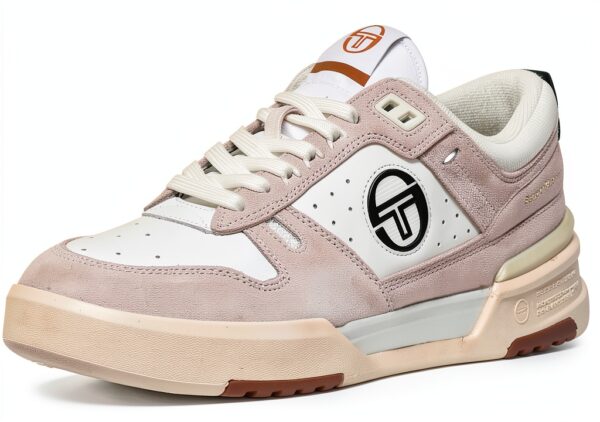 Sergio Tacchini BB Court Lo Leather Trainers Mens White Gum