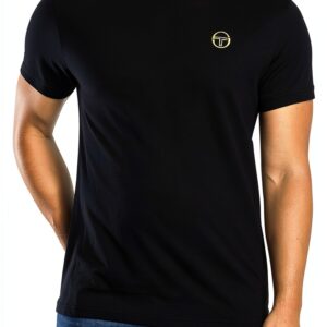 Rainer T-Shirt Mens Black Gold X-Large Cotton Casual Wear-0