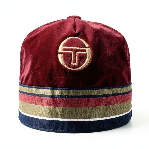 Sergio Tacchini Velour T-Shirt Men Medium Rhubarb Gold-2