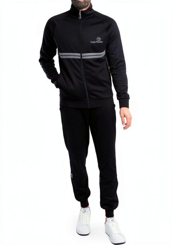 Sergio Tacchini Dallas Track Jacket Mens Black Quiet Shade-4
